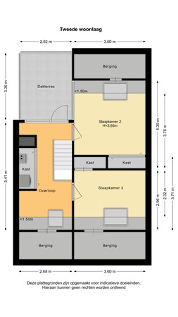 Floorplan - Prinses Irenelaan 54, 2635 HR Den Hoorn